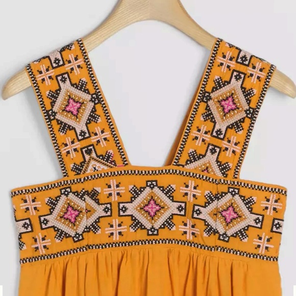 Anthropologie Teofila Embroidered Swing Dress - Picture 6 of 10